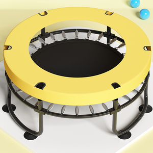 PVC çerçeve koruyucu Net basketbol potası ve Bungee atlama yatağı ile çocuklar için Premium kapalı katlanabilir trambolin - Product Image 5