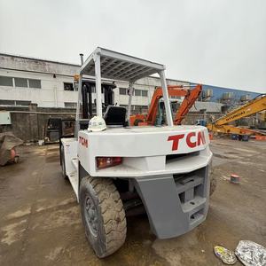 รถยก TCM 50 สีขาว คุณภาพสูง ราคาถูก บำรุงรักษาอย่างดี พร้อมส่ง เครื่องยนต์ ISUZU ขับเคลื่อนสี่ล้อ แท้ญี่ปุ่น 100% - Product Image 3