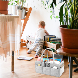 <span class=keywords><strong>Caddy</strong></span> de couche-culotte de bébé de feutre de Offre Spéciale avec le sac pliable d'organisateur de stockage de poignée pour la maison - Product Image 6