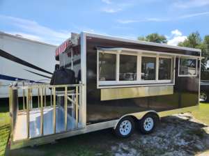 Food Truck Extensible en Aluminium avec Unités Latérales Fixées par Boulons <span class=keywords><strong>pour</strong></span> Transformer une Cuisine Compacte en Restaurant Entièrement Équipé <span class=keywords><strong>pour</strong></span> la Vente de Bonbons et de Chips - Product Image 2