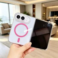 Nouvelle coque de téléphone portable pour iPhone 18 Duo, transparente, anti-jaunissement, antichoc, colorée, magnétique, pour iPhone 18 Duo