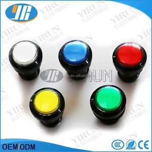 Botón <span class=keywords><strong>Pulsador</strong></span> Momentáneo Iluminado por LED, Botón de <span class=keywords><strong>Arcade</strong></span> de 12V, Accesorio Duradero para Máquinas de Juegos que Funcionan con Monedas - Product Image 4