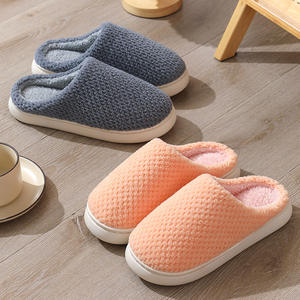 Intérieur Chambre Fond épais Maison Ananas Plaid Motifs Couleurs unies Chaud Confortable Doux Chaussures plates Pantoufles - Product Image 4