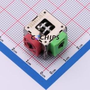 YF16-DFL7.2-B5Ko(45-10)B5Ko(55)-RG-A22 Joystick / Navigation Switch Through hole Component (THT)-10P,20.3x19.8mm Switch - Product Image 1