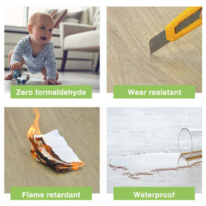 Plancher en vinyle SPC de luxe à chevrons effet marbre avec sous-couche pour zones à fort trafic – Fabricant de premier plan - Product Image 3