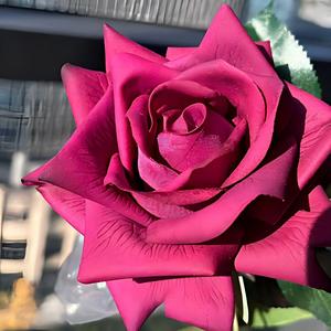 Wholesale High Quality Realistic Single Stem White Pink Silk <b>Rose</b> Flowers for Thanksgiving Valentine's Day Home Wedding - Product Image 3