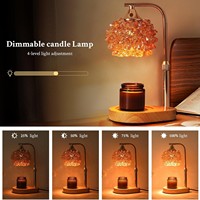 Lampe chauffe-cire parfumée en bois massif, sans flamme, pour aromathérapie domestique, style rétro pour chambre à coucher, pour l'exportation