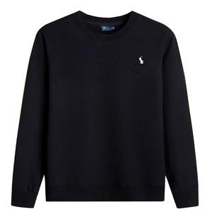Maglione da <span class=keywords><strong>uomo</strong></span> in puro cotone di alta qualità, tinta unita, di tendenza, con ricamo del marchio, per il commercio transfrontaliero - Product Image 1