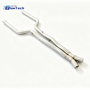 Kit de Tubo Intermedio de Acero Inoxidable FlowTech T304 para BMW F90 M5 S63 4.4T V8 Twin Turbo, Sistema de Escape de Alto Flujo y Rendimiento, Ajuste Directo - Product Image 3