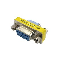 Adaptateur DB9 MINI Gender Changer RS232 Com D-Sub vers connecteur VGA mâle/femelle 9 broches
