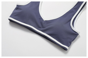 Completo Sportivo Yoga Aderente con Vita Alta e Colori Contrastanti, Schiena Scoperta, per Corsa e Fitness, Modello 8843, Divisa da <span class=keywords><strong>Calcio</strong></span> - Product Image 6
