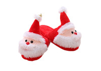 Nouveau style de pantoufles de père noël, chaussures d'intérieur catton, jouets en peluche, cadeaux pour amis, pantoufles de vacances personnalisées