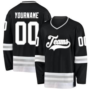 Maillot de hockey personnalisé pour hommes en gros, 100 % polyester, sublimation, appliqué, broderie, personnalisable avec n'importe quel numéro et nom - Product Image 2