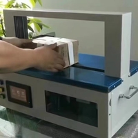 Machine automatique de cerclage de sangle d'étiquettes de ruban en plastique/papier pour le regroupement de billets de capot de papier monétaire