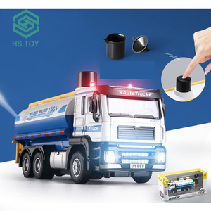 HS 1 50 Scale โมเดลอัลลอยด์,ชั้นวางของแบบดึงถอยหลังรถบรรทุกบันไดของเล่นในรถยนต์พร้อมเสียงเบา - Product Image 5