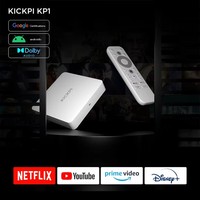 KICKPI KP1 Android 14 Amlogic 905Y4 Certificado por Google Android ATV de Alta Calidad LPDDR4 2GB EMMC 16GB 32GB Wifi Dual 2.5G/5G 5