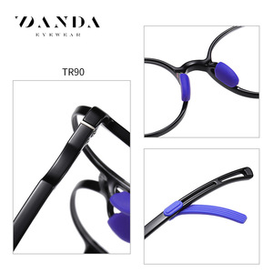 Lunettes anti-lumière bleue Danda Kids TR5115, monture ronde, verres transparents, unisexe, 6,5-12 ans - Product Image 5