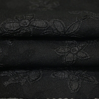 Tissu jacquard de haute qualité, 95% polyester, 5% élasthanne, motifs floraux 3D luxueux et exquis pour robe