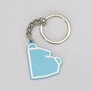 Nhà Máy Giá Tùy Chỉnh Thiết Kế Logo Kim Loại Keyring Hồng Khóa Trái Tim Phim Hoạt Hình Phim Hoạt Hình Lớp Phủ Men Móc Khóa - Product Image 5