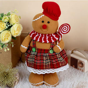 Nuevas decoraciones navideñas Galletas navideñas Chef telescópico humano Pareja Figura-Set Muñecas decorativas vintage - Product Image 6