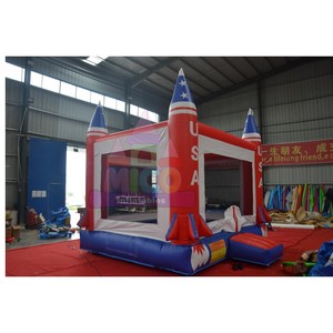 Castello Gonfiabile a Forma di Razzo, Combo Bounce House Spaziale Gonfiabile per Feste di <span class=keywords><strong>Compleanno</strong></span> dei Bambini e <span class=keywords><strong>Intrattenimento</strong></span> all'Aperto - Product Image 4