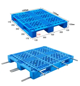 Heavy Duty Steel Reinforcedplastic Pallet With Steel Barsfor Warehouse