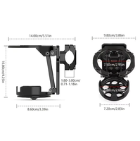 Support universel pour guidon de vélo électrique et porte-bouteille avec construction en métal et ABS, design sportif
