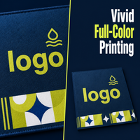 Serviettes en peluche personnalisées imprimées recto-verso en gros, service OEM/ODM, livraison rapide, bonne qualité pour la promotion de la marque, utilisation plage et bain