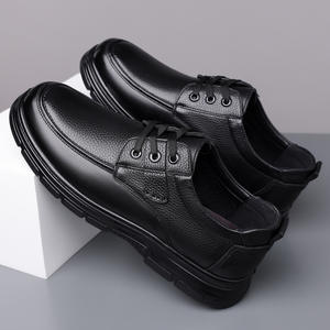 2026 Autumn New Men's Business Casual <b>Shoes</b> Soft Sole Leather <b>Shoes</b> Breathable Walking <b>Shoes</b> <b>for</b> Middle-aged and <b>Elderly</b> Men - Product Image 2