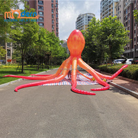 Décoration de scène d'événement DJ, publicité extérieure pour fête de festival, animaux géants gonflables, ballon poulpe pour la décoration d'événements
