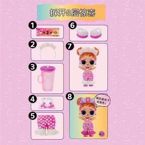 Venta al por mayor precio de descuento stock genuino MGA LOL sorpresa muñeca niña juguete caja ciega Sunshine Sisters <span class=keywords><strong>serie</strong></span> muñeca linda princesa muñeca - Product Image 4