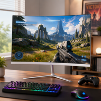 Moniteur de jeu incurvé IPS 32 pouces 2K UHD 165Hz 1ms sans cadre Contraste 3000:1 Écran incurvé de bureau pour jeux PC