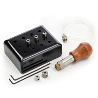 Système de gravure et de sertissage pneumatique compact NIQUA EnSet avec pièce à main WH, 60-1500 SPM, compatible CO2 pour bijoutiers
