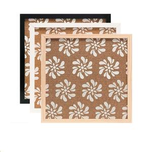 Square Wood <b>Message</b> <b>Board</b> Framed Tiles Cork Bulletin <b>Board</b> Picture Frame Cork <b>Board</b> - Product Image 1