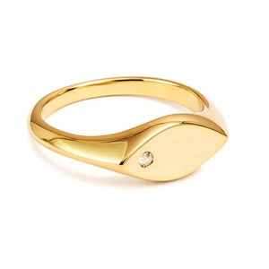 Milskye 2024 Nueva joyería de moda 14K chapado en oro plata esterlina 925 <span class=keywords><strong>Charlotte</strong></span> pétalo natural diamantes anillo de sello para mujeres - Product Image 3