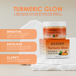 Exfoliante Facial de Miel y Cúrcuma al por Mayor, Unifica el Tono de la Piel, Exfoliante Corporal Natural que Ilumina, Blanquea y Cuida la Piel del Cuerpo y la Cara - Product Image 4