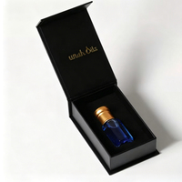 Boîte de bouteille d'attar vide personnalisée de 6 ml boîte-cadeau d'emballage de bouteille d'attar d'huile de oud de luxe pour attar