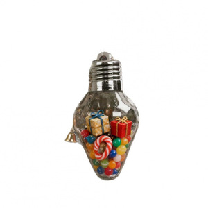 Pot cadeau en forme d'ampoule de Noël, ornement en plastique transparent en forme d'ampoule pour décoration de fêtes, remplissage de cadeaux, lot de 3 - Product Image 5