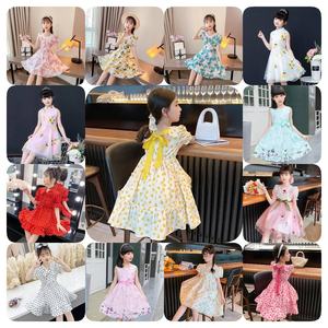 2024 nuevo vestido <span class=keywords><strong>de</strong></span> niña vestido <span class=keywords><strong>de</strong></span> princesa estampado vestido <span class=keywords><strong>de</strong></span> niños medianos y pequeños falda mostrar falda para niños trajes para niños - Product Image 2