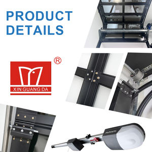 Portes de <span class=keywords><strong>garage</strong></span> automatiques haut de gamme en alliage d'aluminium et verre, ouverture latérale électrique, coupe-vent, pour villas de luxe et usage commercial, <span class=keywords><strong>portail</strong></span> élégant - Product Image 3