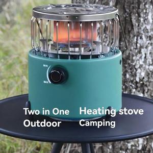 Stufa portatile in acciaio a doppio uso per cucinare all'aperto e riscaldare l'acqua alimentata a propano per l'alpinismo e i viaggi in campeggio - Product Image 4