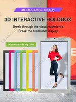 Layar Hologram 3D AI Indoor 7-98 inci, Showcase Holografik Interaktif, Kotak LCD Transparan, Holobox Manusia Digital Virtual Meta
