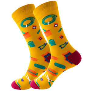 Calcetines de Algodón 200N para Hombre, Calcetines de Trabajo con Diseños de Personajes Profesionales, Calcetines de Algodón para Graduados, Fitness, Mineros, Esquiadores, Peluqueros - Product Image 2