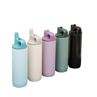 Gobelet isotherme à double paroi en acier inoxydable, garde au froid, portable, à ouverture étroite, pour la salle de sport et les voyages