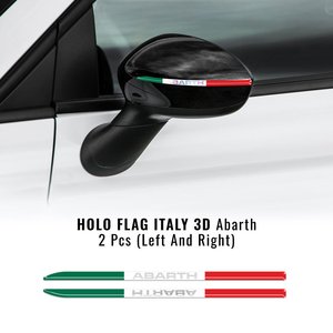Tricolore italiano olografico 3D strisce adesive strisce per Abarth specchietti strumento di striscia per auto di tornitura - Product Image 1