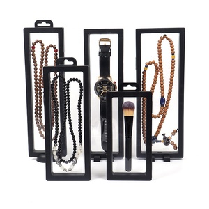 Espositore a Sospensione Sottile 7x7 9x9cm, Vetrina 3D Fluttuante <span class=keywords><strong>Trasparente</strong></span> in PVC, Scatola Antipolvere per Gioielli con Pellicola in PE - Product Image 4