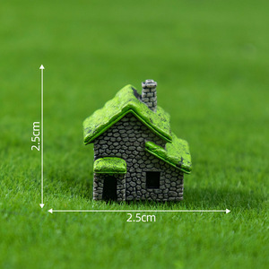 Miniature de jardinage paysager, maison en résine pour jardin féerique, figurine artisanale pour DIY Bonsaï, micro-village, décoration de terrarium de bureau - Product Image 6