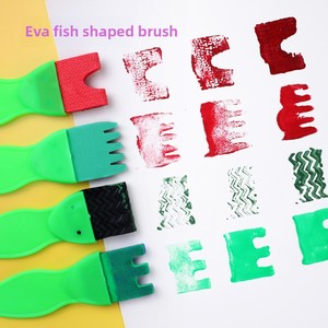 Set di Materiali Artistici per Bambini Delaiwen, <span class=keywords><strong>Rullo</strong></span> in EVA Lavabile, Borsa con Cerniera, <span class=keywords><strong>Spugna</strong></span> per <span class=keywords><strong>Pittura</strong></span>, Timbro, <span class=keywords><strong>Rullo</strong></span> Colorato per Progetti Artistici - Product Image 4