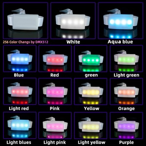 Ismart 4 Leds 433Mhz DMX điều khiển từ xa RGB Led Vòng đeo tay dây đeo cổ tay cho đêm thể thao cuộc họp - Product Image 3