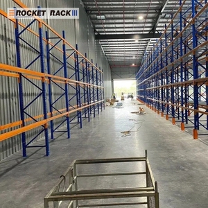 מדפי אחסון תעשייתיים בהתאמה אישית של Rocket <span class=keywords><strong>Rack</strong></span> Wholesale Factory, בעלי כושר נשיאה של 4 טון לכל שכבה, למחסנים כבדים. - Product Image 5